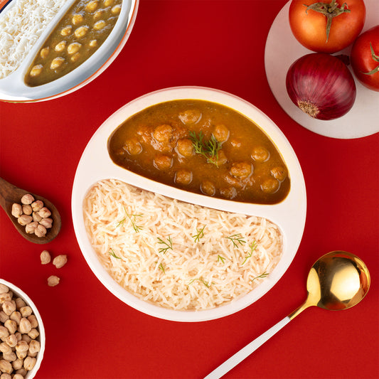 Organic Chickpeas Curry With Steamed Rice
