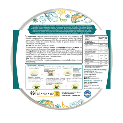 Five Lentil Curry With Turmeric Rice