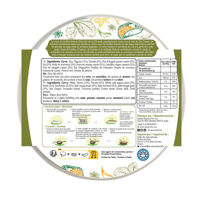 Split Lentil Curry with Steamed Rice