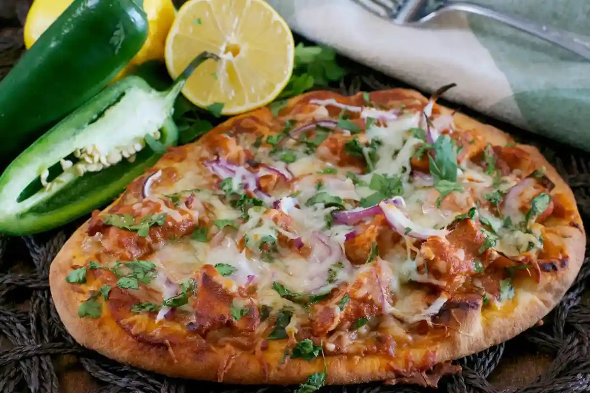 Tikka Masala Naan Pizza
