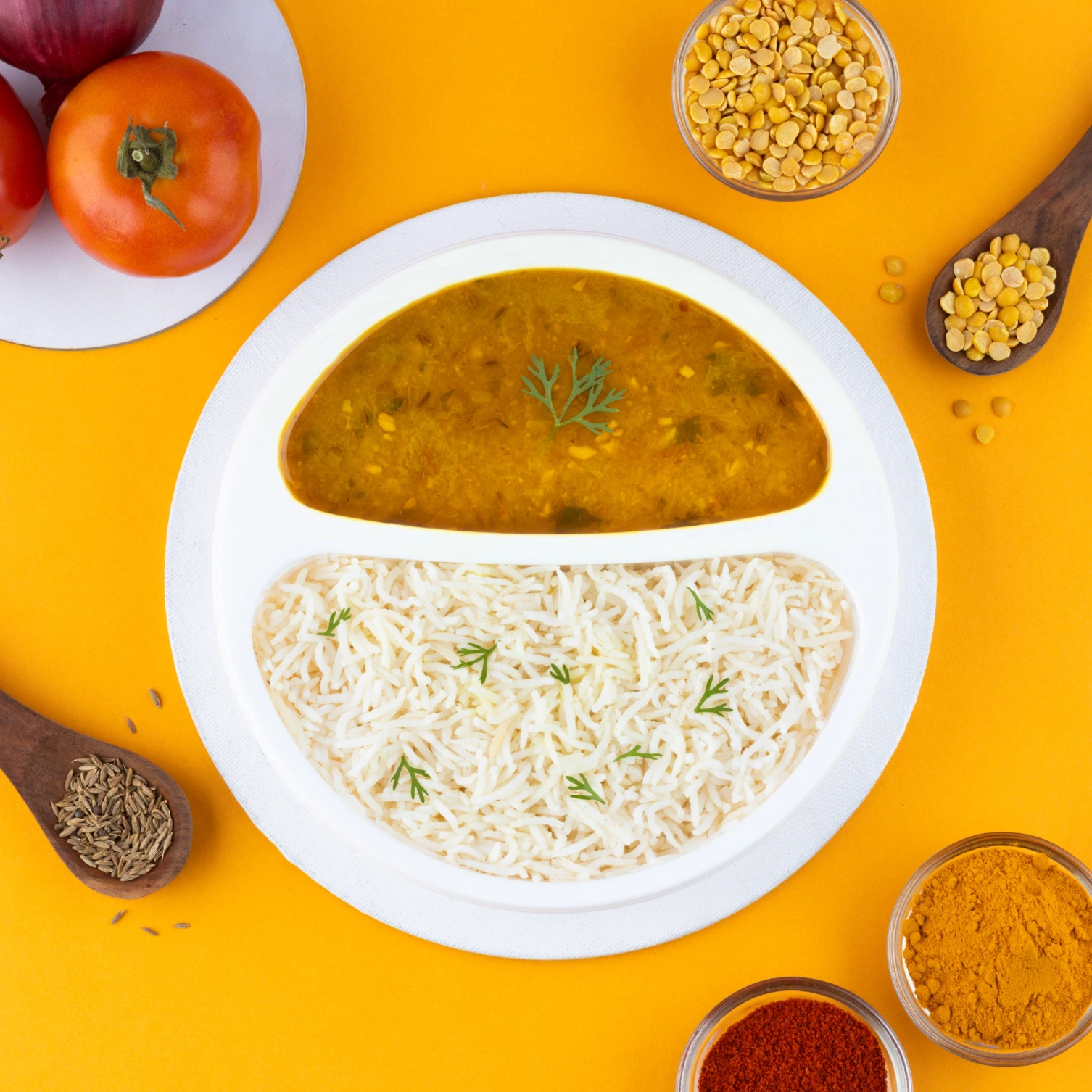 Ready to Eat - Split Lentil Curry with Steam Rice