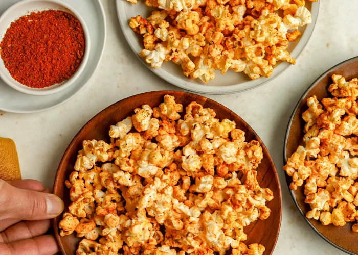 Thecha-Spiced Popcorn