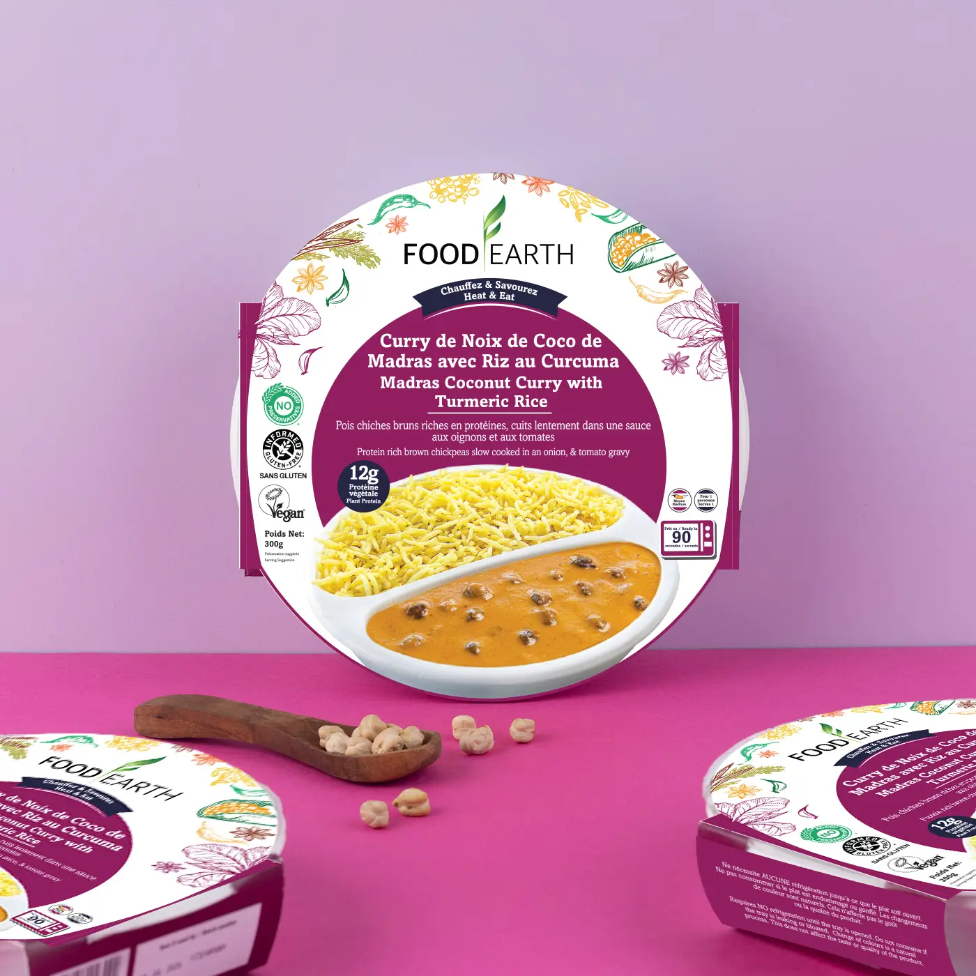 Ready to Eat - Madras Coconut Curry with Turmeric Rice